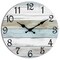 Wall Clock Silent Non Ticking Battery Operated, Rustic Coastal Country Clock Decorative for Bathroom Kitchen Bedroom Living Room(10 Inch)